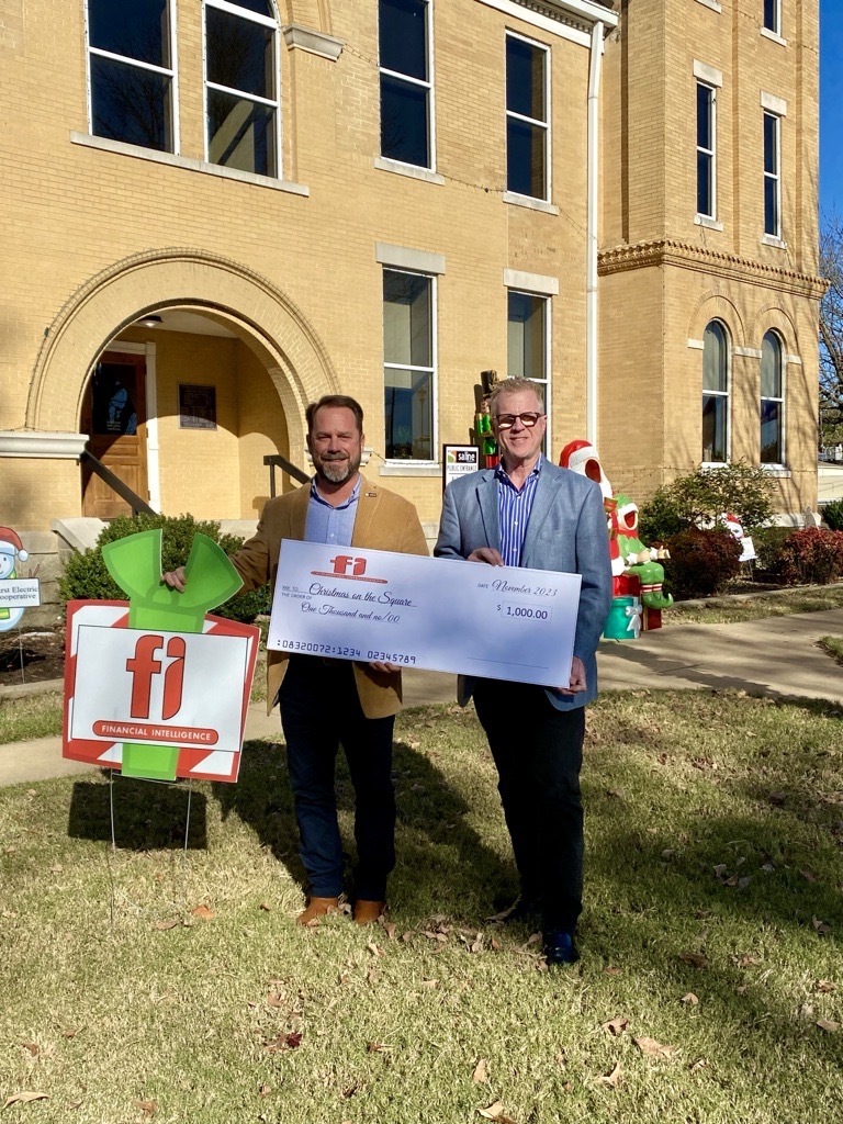 Financial Intelligence Donates to Saline County’s Christmas On The Square program 2023